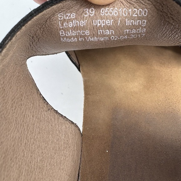 Dansko Sandals Womens Size 7 EU 38 Deandra Studded Leather Block Heel Black - Picture 3 of 10